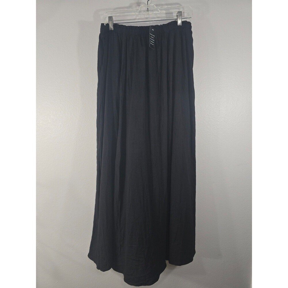 Torrid Womens Black Gauze Maxi Skirt Long Size 1 1x NWT Whimsygoth grunge NWT AI